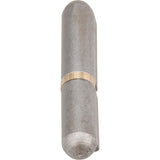 Weld-on hinge, 0.315" dia. x 1.575" l, Mild steel w/steel fixed pin - TTV433