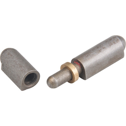 Weld-on hinge, 0.315" dia. x 1.969" l, Mild steel w/steel fixed pin - TTV434