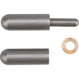 Weld-on hinge, 0.453" dia. x 2.756" l, Mild steel w/steel fixed pin - TTV435