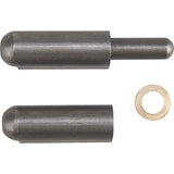 Weld-on hinge, 0.512" dia. x 3.15" l, mild steel w/steel fixed pin - TTV436