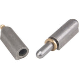 Weld-on hinge, 0.63" dia. x 3.937" l, Mild steel w/steel fixed pin - TTV438