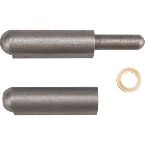 Weld-on hinge, 0.63" dia. x 4.724" l, Mild steel w/steel fixed pin - TTV440
