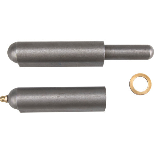 Weld-on hinge, 0.906" dia. x 7.874" l, Mild steel w/steel fixed pin - TTV443