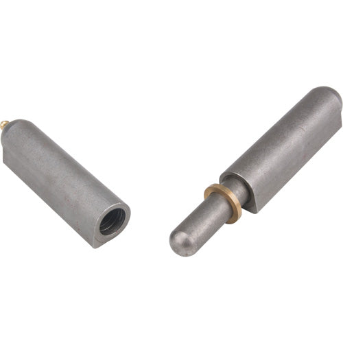 Weld-on hinge, 0.906" dia. x 7.874" l, Mild steel w/steel fixed pin - TTV443