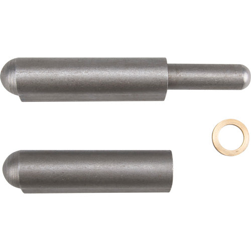 Weld-on hinge, 0.906" dia. x 7.874" l, Mild steel w/steel fixed pin - TTV444