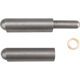 Weld-on hinge, 0.906" dia. x 7.874" l, Mild steel w/steel fixed pin - TTV444