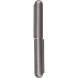 Weld-on hinge, 0.906" dia. x 7.874" l, Mild steel w/steel fixed pin - TTV444