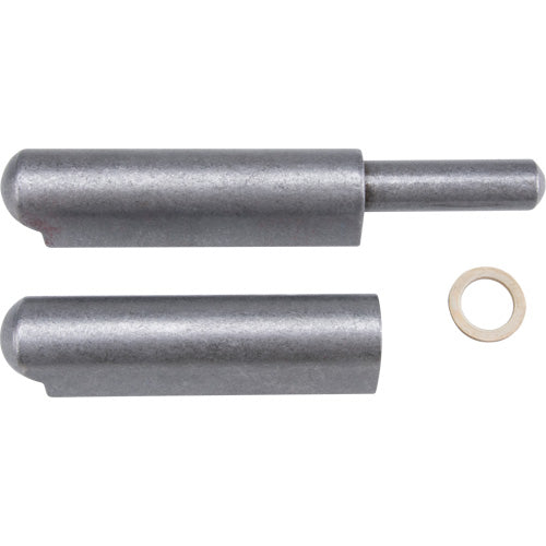 Weld-on hinge, 1.102" dia. x 10.236" l, Mild steel w/steel fixed pin - TTV445