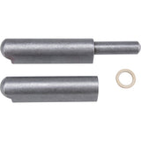 Weld-on hinge, 1.102" dia. x 10.236" l, Mild steel w/steel fixed pin - TTV445
