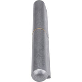 Weld-on hinge, 1.102" dia. x 10.236" l, Mild steel w/steel fixed pin - TTV445
