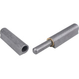 Weld-on hinge, 1.102" dia. x 10.236" l, Mild steel w/steel fixed pin - TTV445