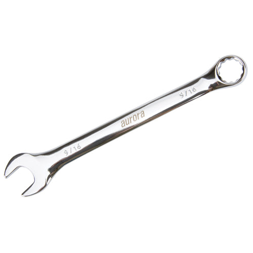 Combination wrench, 12 points, 9/16", Chrome finish - TYK605