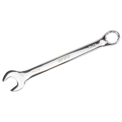Combination wrench, 12 points, 11/16", Chrome finish - TYK607