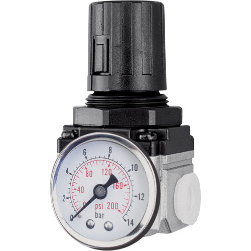 Air Flow Regulator (Gauge Included), 1/2" NPT, Max PSI 220 PSI, Modular - TYY162