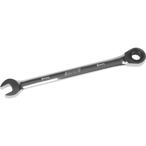 12-Point Metric Ratchet Wrench with Chrome Finish, Multi-Purpose Tightening Tools