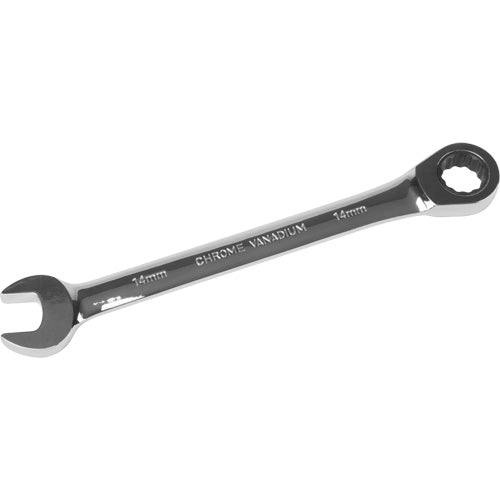 12-Point Metric Ratchet Wrench with Chrome Finish, Multi-Purpose Tightening Tools