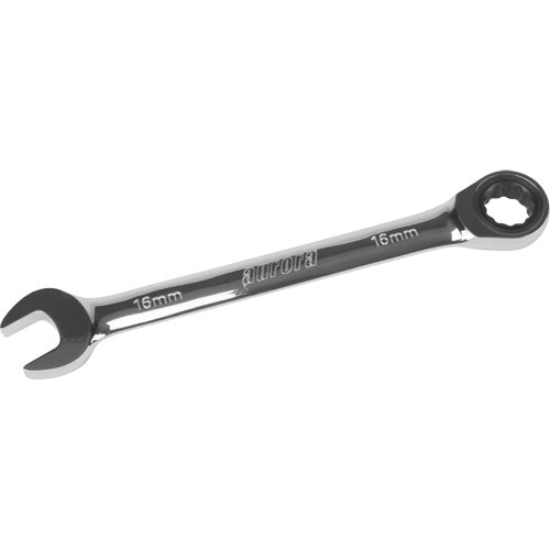 12-Point Metric Ratchet Wrench with Chrome Finish, Multi-Purpose Tightening Tools