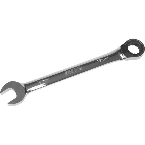 12-Point Metric Ratchet Wrench with Chrome Finish, Multi-Purpose Tightening Tools