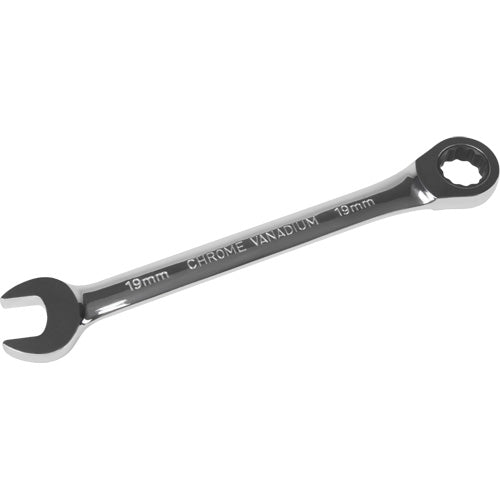 12-Point Metric Ratchet Wrench with Chrome Finish, Multi-Purpose Tightening Tools