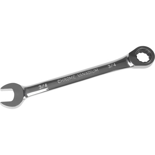 SAE 12-Point 3/4" Ratcheting Combination Wrench, Chrome Finish - UAD660