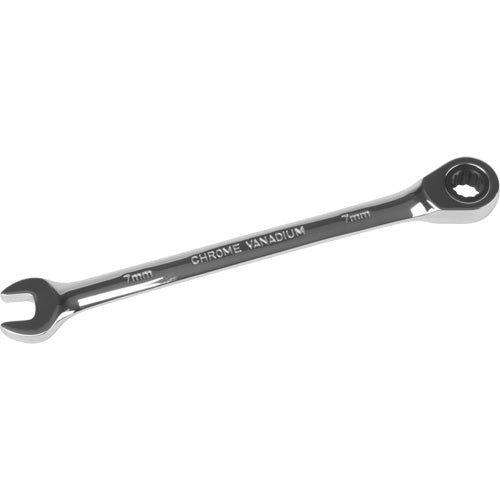 12-Point Metric Ratchet Wrench with Chrome Finish, Multi-Purpose Tightening Tools