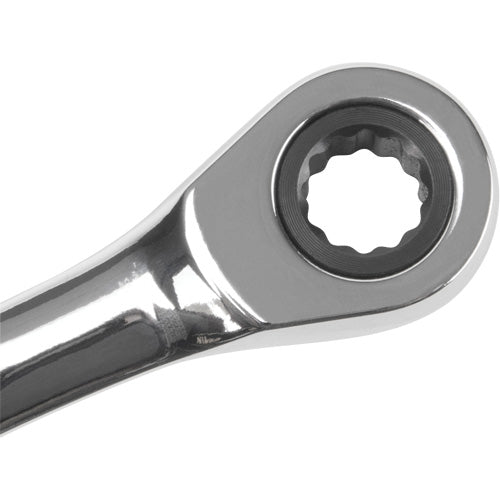12-Point Metric Ratchet Wrench with Chrome Finish, Multi-Purpose Tightening Tools