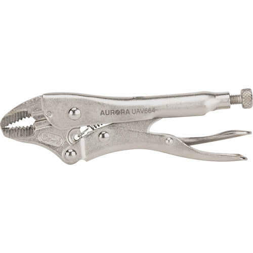 Pince-étau avec coupe-fils, Longueur 5", Mâchoire courbée - UAV664