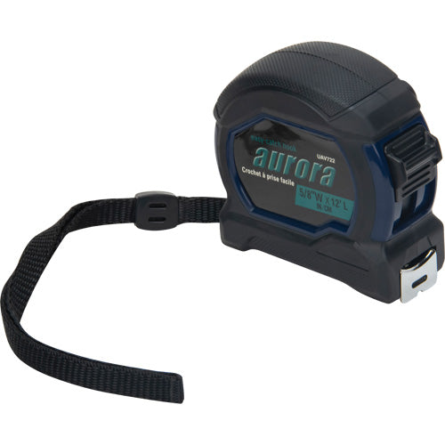 Tape Measure, 5/8" x 12', Imperial &amp; Metric Stud Markings - UAV722