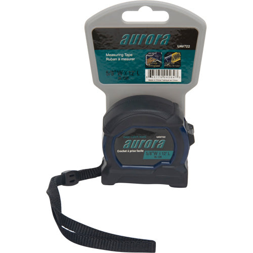 Tape Measure, 5/8" x 12', Imperial &amp; Metric Stud Markings - UAV722