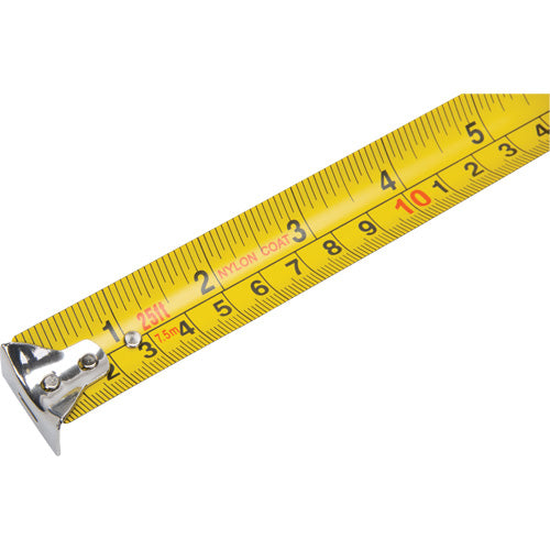 Tape Measure, 1" x 25', Imperial &amp; Metric Stud Markings - UAV725