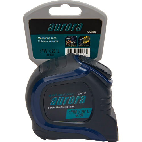Tape Measure, 1" x 25', Imperial &amp; Metric Stud Markings - UAV725