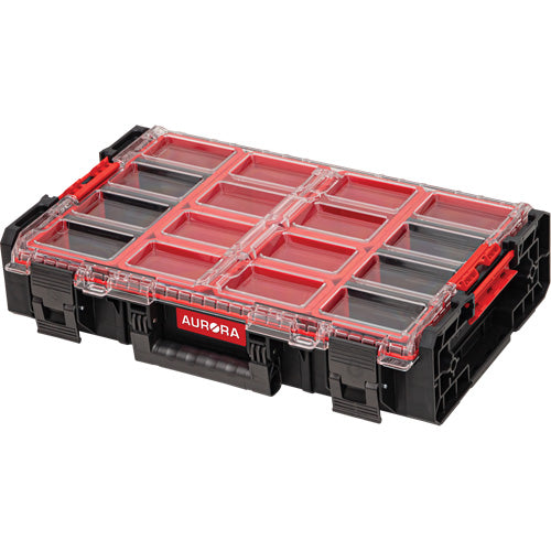Arx™ 2-Pack Extra Large Organizer with Bins, 23" x 15-1/5" x 6-4/5", Black - UAX726