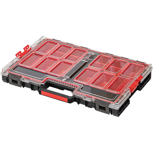 Arx™ Large Organizer with Bins, 21" x 15" x 3", Black - UAX731