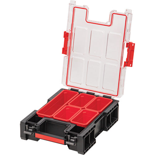 Arx™ Medium Tall Organizer with Bins, 10-2/5" x 14-3/10" x 4-1/5", Black - UAX735