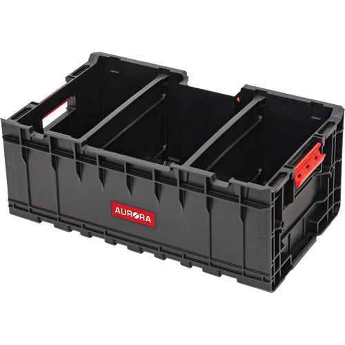 Arx™ Tool Box with Dividers, 22-7/10" x 14-1/10" x 9-3/10", Black - UAX738