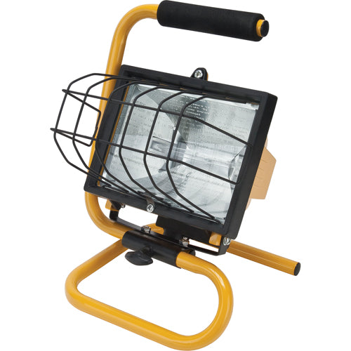 Portable spotlight, Halogen, 500 W, 8000 lumens, Steel housing - XC949