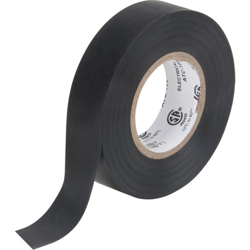 Electrical Tape, 19 mm (3/4") x 18 m (60'), Black, 7 mils - XE890