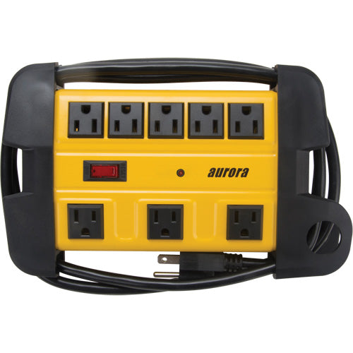 Power Strip Surge Protector for Workshop, 8 Outlets, 1350 J, 1875 W, 6' Cord - XH162