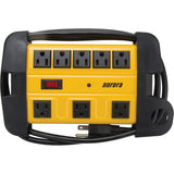 Power Strip Surge Protector for Workshop, 8 Outlets, 1350 J, 1875 W, 6' Cord - XH162