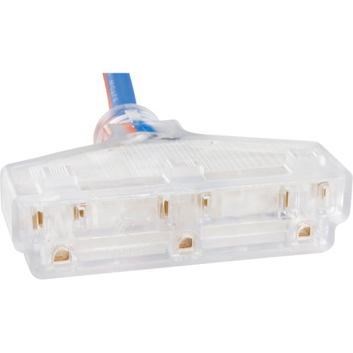 SJEOW All-Weather TPE Rubber Extension Cord with Indicator Light, AWG 12/3, 15A, 3 Outlets, 50' - XH239