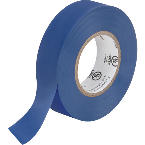 Electrical Tape, 19 mm (3/4") x 18 m (60'), Blue, 7 mils - XH385