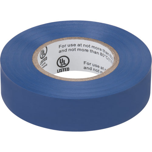 Electrical Tape, 19 mm (3/4") x 18 m (60'), Blue, 7 mils - XH385
