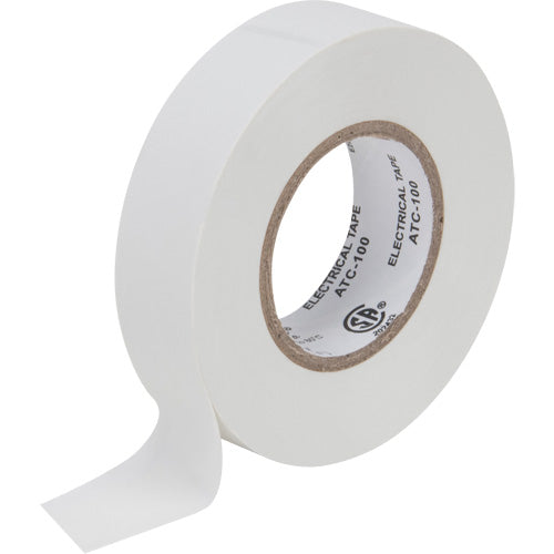 Electrical Tape, 19 mm (3/4") x 18 m (60'), White, 7 mils - XH386