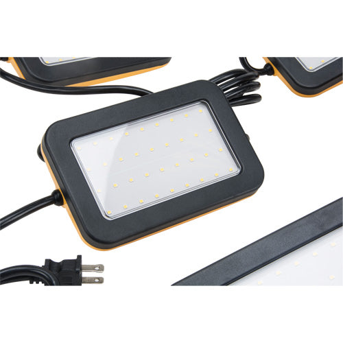 LED Work Light Chain, 5 Lights, 50' Long, Plastic Housing - XI021