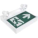 Running Man Sign with Safety Light, LED, Battery Operated/Hardwired, 12-1/10" L x 11" W, Pictogram - XI790