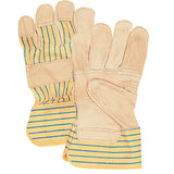 Gants d'ajusteur à paume renforcée, Grand, Paume en Cuir fleur de vache, Doublure en Coton - YC386R